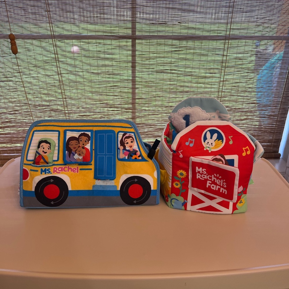 Mrs Rachel's Colorful Bus and Farm Set